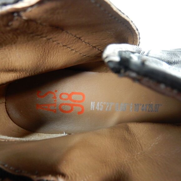 A.S.98 Steve Studded Moto Bootie Boots Size 39 8.5 9 Black Leather Zippers NEW - Picture 13 of 14